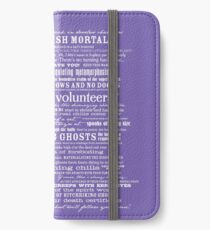 I am your host, your Ghost Host...(White) iPhone Wallet/Case/Skin