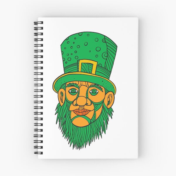 Item preview, Irish Leprechaun Mono Line Color designed and sold by patrimonio.