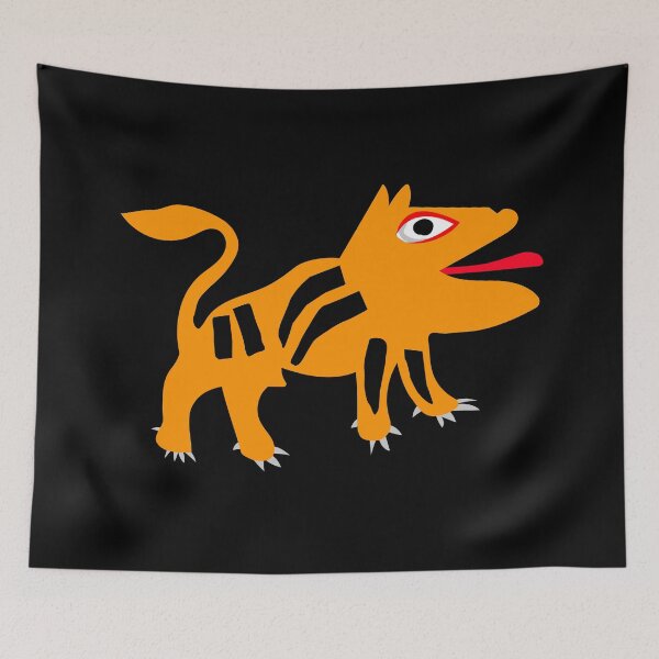 Item preview, Roaring Tribal Art Monster designed and sold by AntiqueImages.