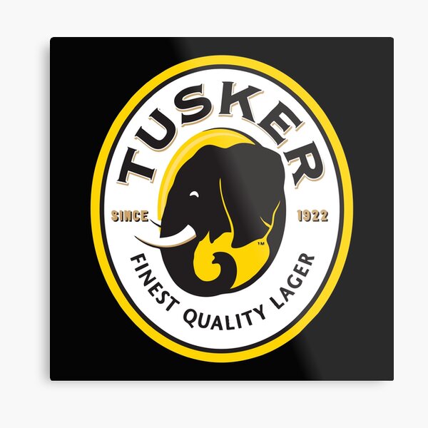 Tusker Lager Logo Metal Print