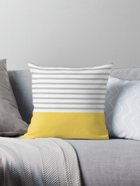 Yellow gray and white throw pillows new arrivals