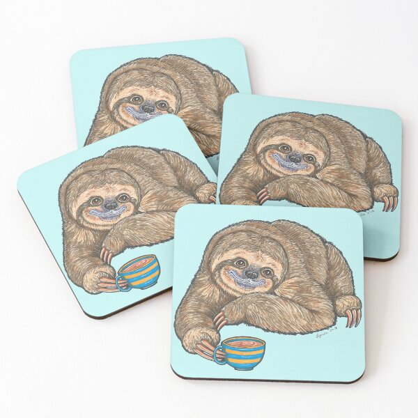 Item preview, Coffee Sloth designed and sold by Lynda Bell.