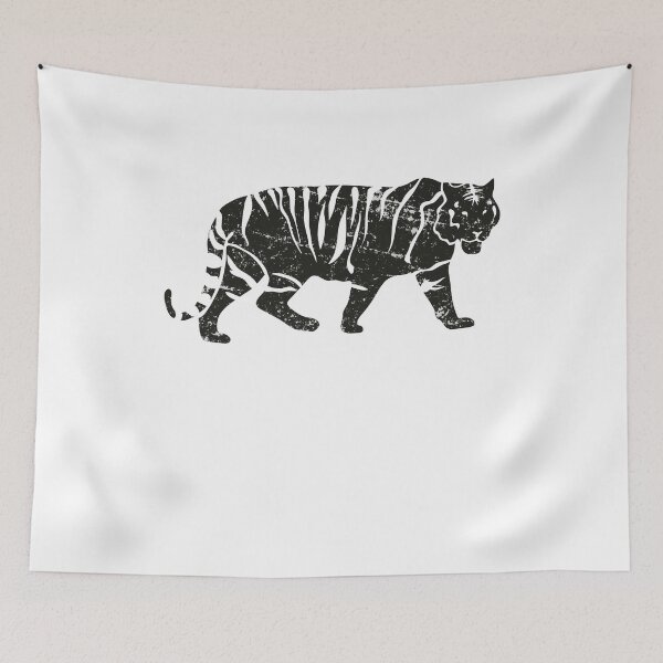 Item preview, Distressed Minimalist Retro Bengal Tiger  designed and sold by RowdyRouton.