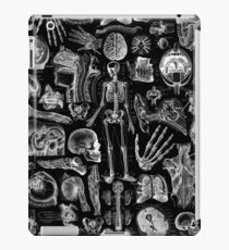 Menschlicher Anatomie-Schwarz-Druck iPad-Hülle & Klebefolie