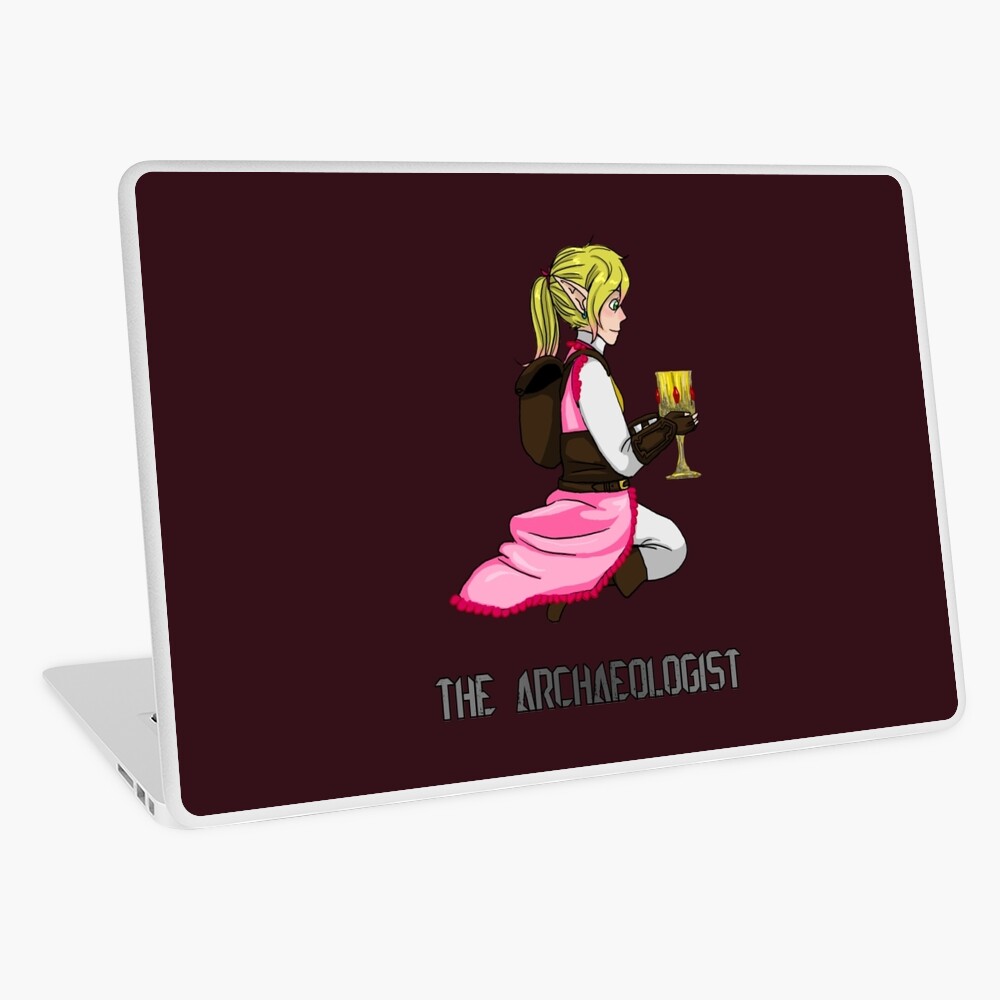 The Haunted Mia The Archaeologist Laptop Skin By Rejectedshotgun Redbubble - archaeologist roblox