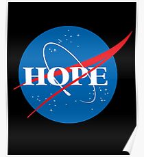 Póster Esperanza - Logotipo de la parodia de la NASA