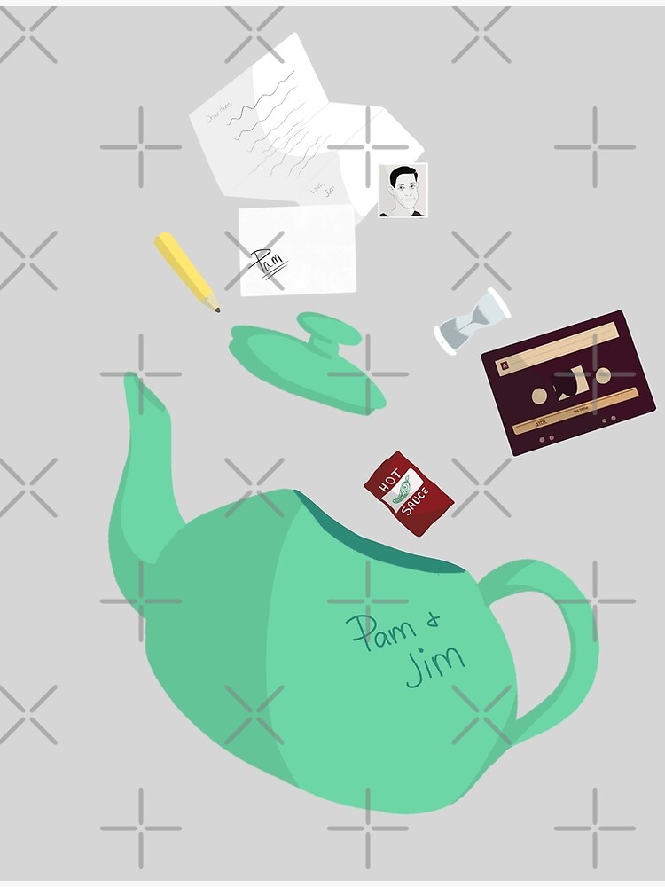 "Jim and Pam teapot" Photographic Print by Peanuttiedesign Redbubble