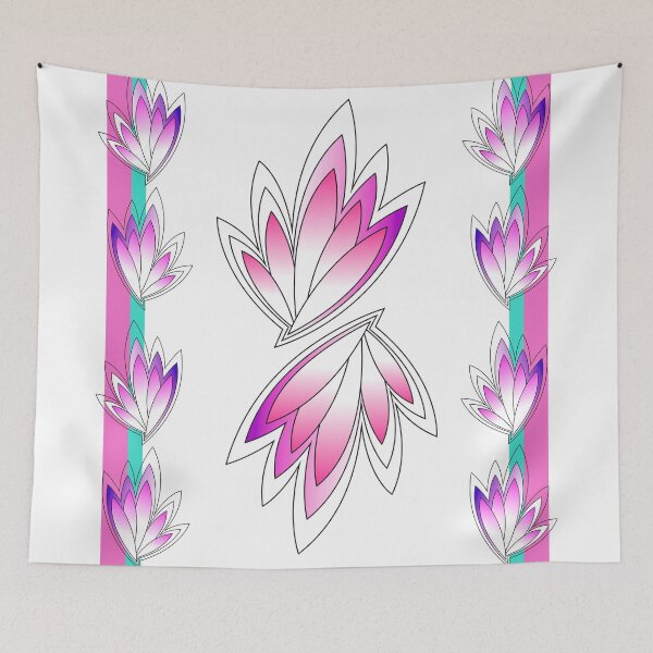 Item preview, abstract pink leaves designed and sold by CREATINERY.