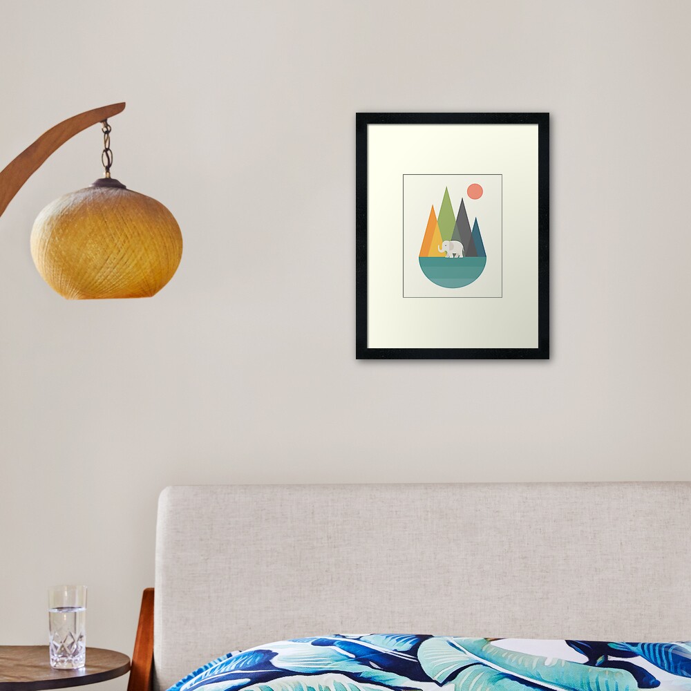 Walk In Peace Framed Art Print
