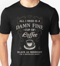 Schwarz wie Mitternacht Unisex T-Shirt