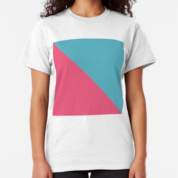 Dreiecke pink blau Classic T-Shirt