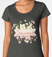 SASSENACH FLOWERS Women's Premium T-Shirt