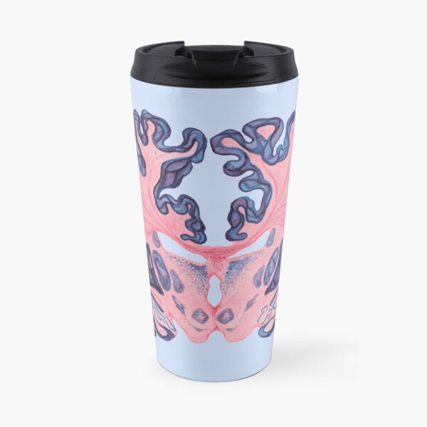 Gyri and Swirls of Human Brain Travel Mug