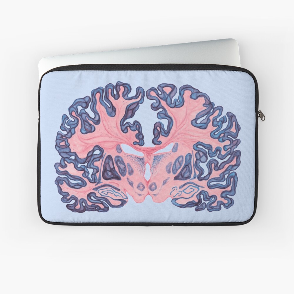 Gyri and Swirls of Human Brain Laptop Sleeve
