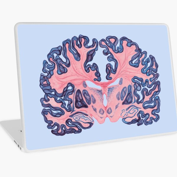 Gyri and Swirls of Human Brain Laptop Skin