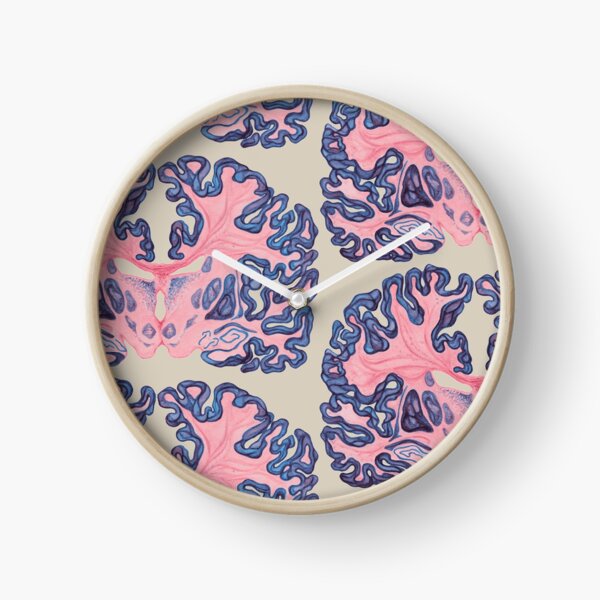 Gyri and Swirls of Human Brain Clock