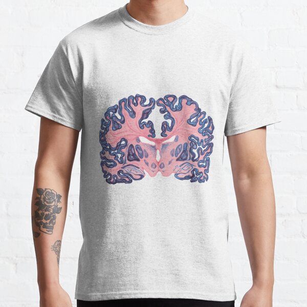 Gyri and Swirls of Human Brain Classic T-Shirt