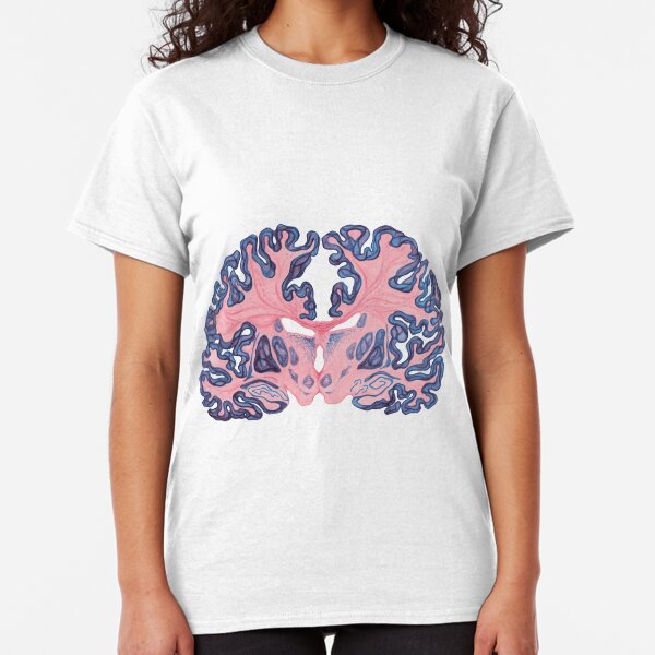Gyri and Swirls of Human Brain Classic T-Shirt