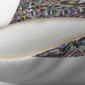 Alternate view of Colorful Textured Abstract Throw Pillow