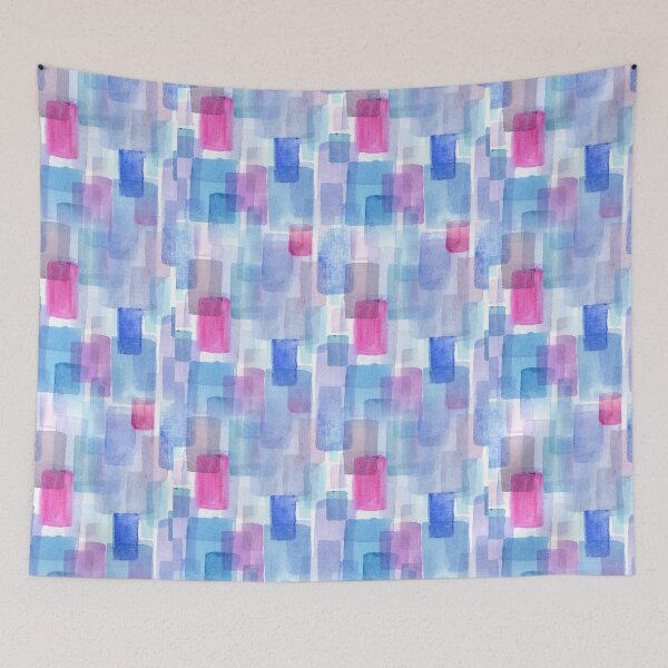 Item preview, Tiled Blue Hues designed and sold by Stacey Burt creative Designs.