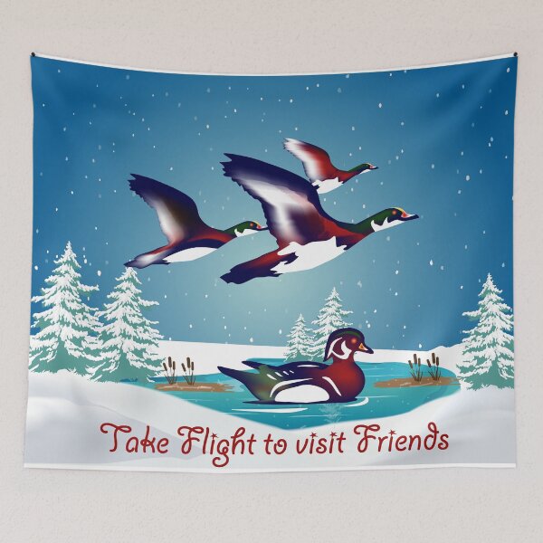 Item preview, Take Flight to visit Friends designed and sold by winkeltriple.