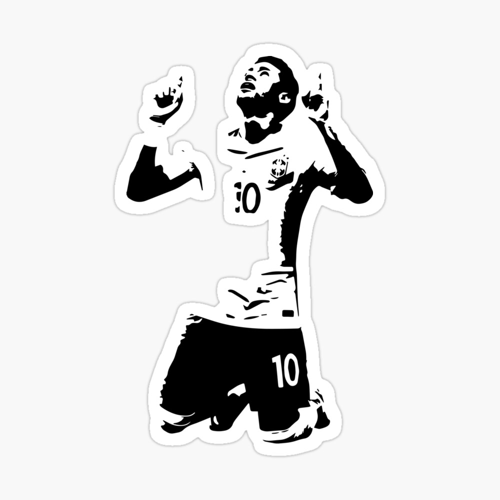 Neymar Da Silva Brazilian Brazil Football Soccer Player Kitchen Bedroom  Wall Art Sticker Picture Decal - Etsy UK | Sticker wall art, Pop art  background, Silhouette drawing