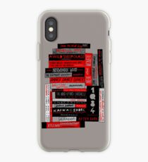 Murakami Book Stack Fanatic (Colour) iPhone Case