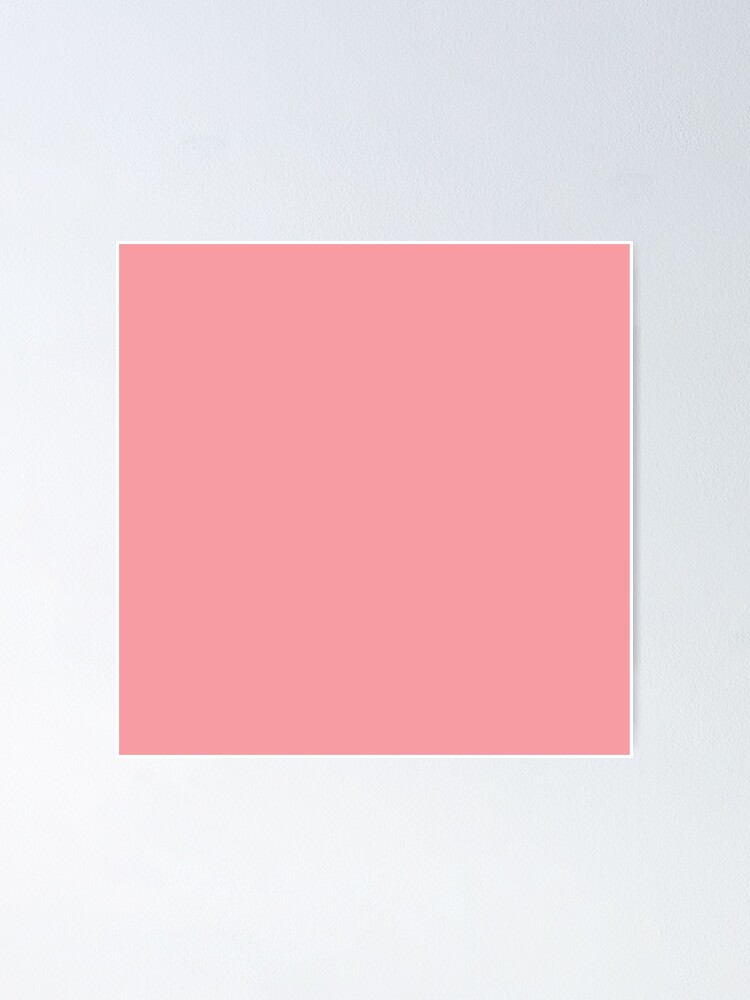 "Solid Plain Pastel Pink" Poster for Sale by Nevl Redbubble