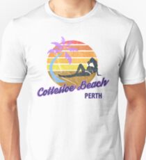 Cottesloe Beach Perth Western Australia Retro Surf T-Shirt Unisex T-Shirt