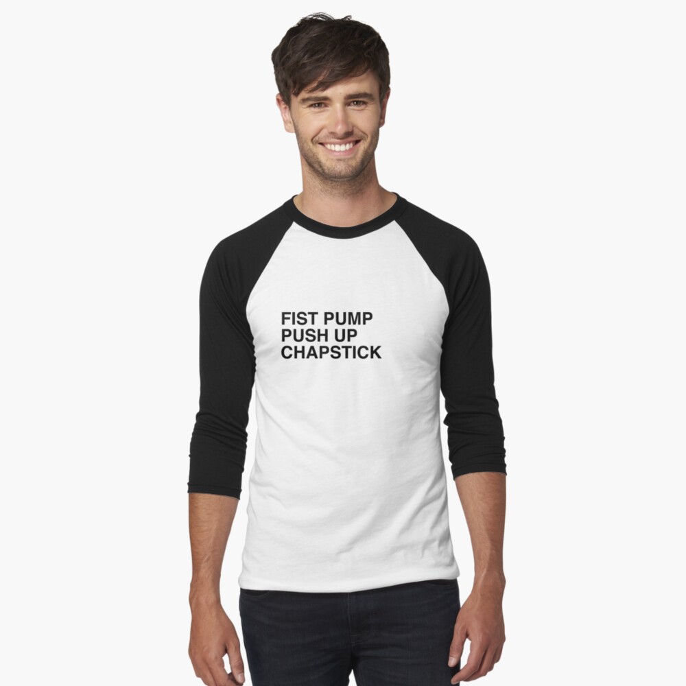 Fist Pump, Push Up, Chapstick Graphic T-Shirt Dress for Sale by doodle189