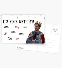 Postales Brooklyn Nine Nine, tarjeta de cumpleaños Andy Samberg, Cool Cool Cool .. meme tarjetas de felicitación