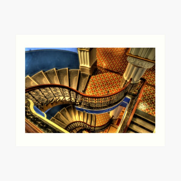 Vertigo - QVB Building (Colour)- The HDR Experience Art Print