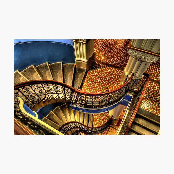 Vertigo - QVB Building (Colour)- The HDR Experience Photographic Print