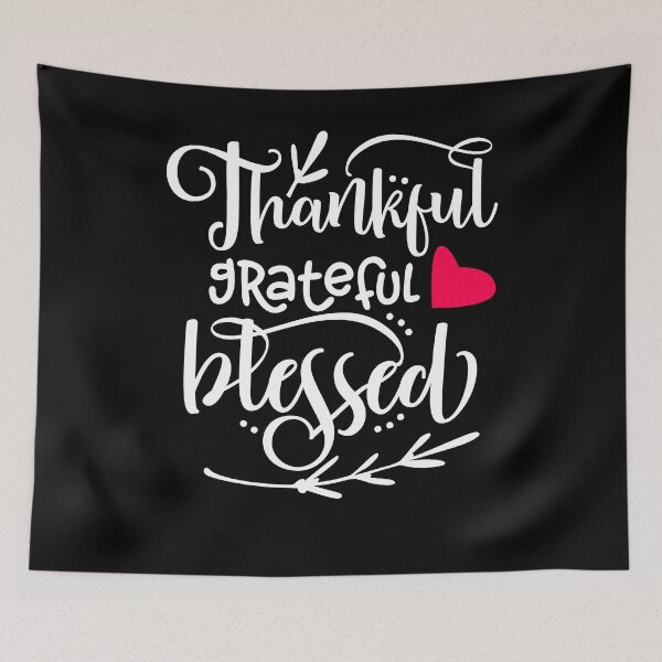 Item preview, Grateful Thankful Blessed Thanksgiving Day Design designed and sold by IvonDesign.