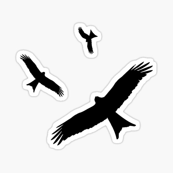 Item preview, Red Kites in Flight - Black designed and sold by JEGS.