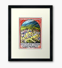 Vintage Travel Poster France - Grenoble Framed Print