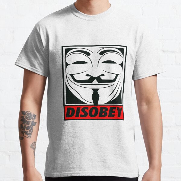 Disobey - V for Vendetta Classic T-Shirt