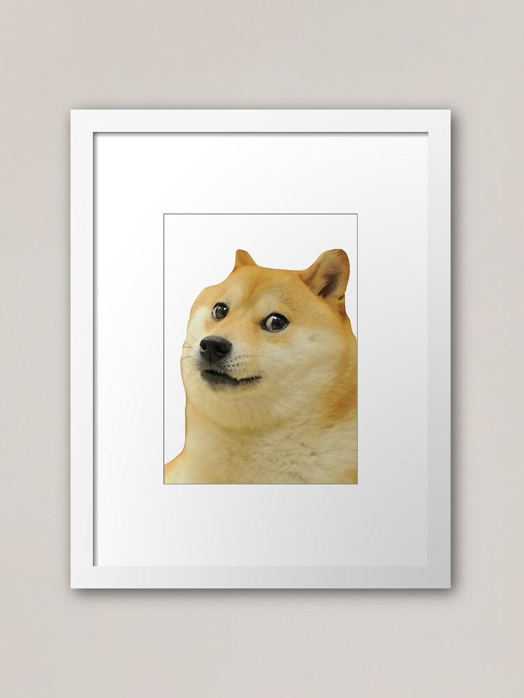 Doge Meme Dog Style Kekistan Shiba Inu Dogright Doggo Framed Art
