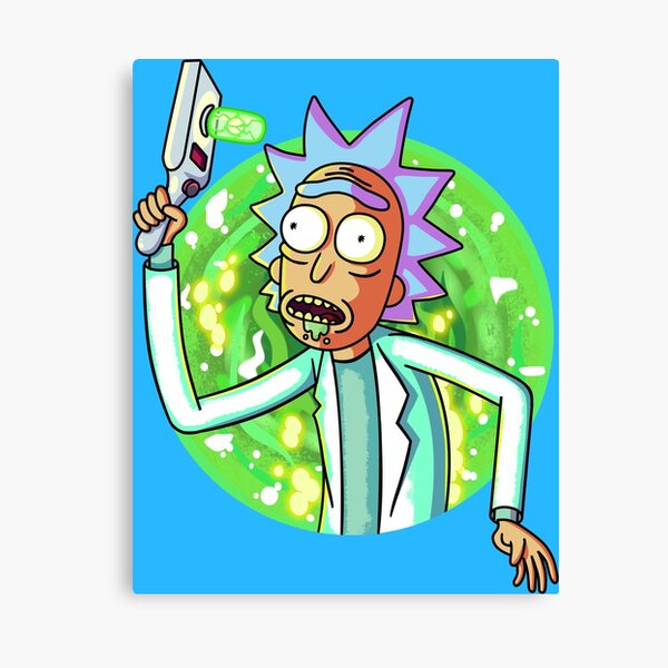 Rick and Morty design Canvas Print