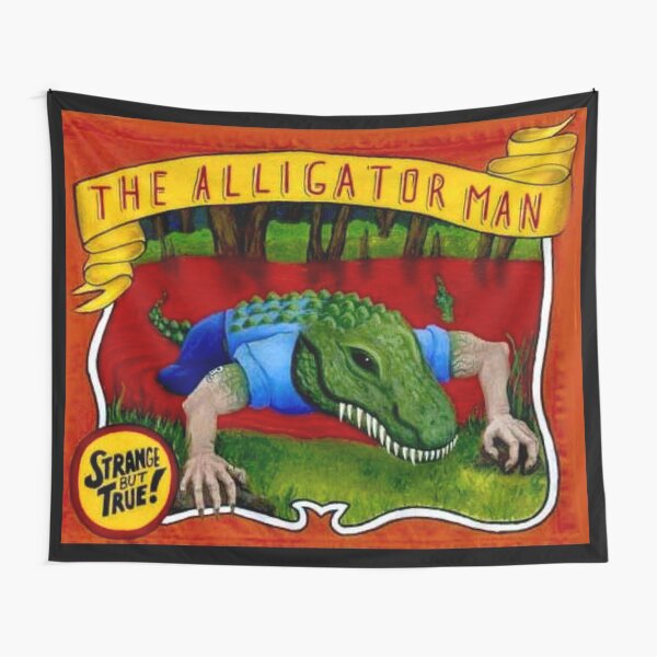 Aperçu de l'œuvre ALLIGATOR MAN : Impression publicitaire Vintage Circus Sideshow créée et vendue par posterbobs.