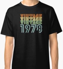40th Birthday Retro Design - Vintage 1978 Classic T-Shirt