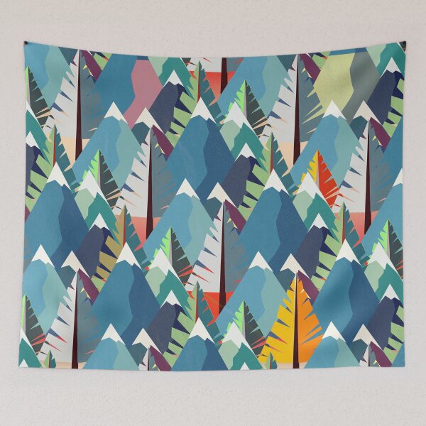 Item preview, Mountains and Spruces Pattern	 designed and sold by RoxanneG.