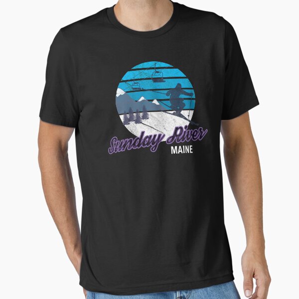 Item preview, Sunday River Newry Maine New England USA Ski Resort Snowboarding Winter Skiing Wear T-Shirts Hoodies Sweaters and Jumpers designed and sold by lukeyr1.