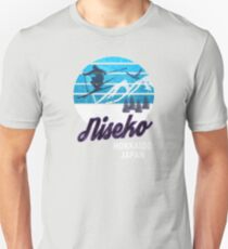 Niseko Hokkaido Island Japan Ski Resort Snowboarding Winter Skiing Wear T-Shirts Hoodies Sweaters and Jumpers Unisex T-Shirt