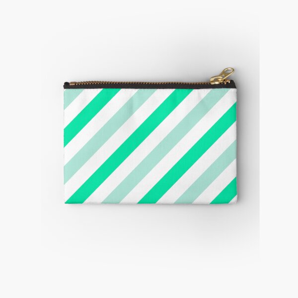 Item preview, Mint-Diagonal-Tinted-White Two-Tone Diagonal Stripes designed and sold by ImageNugget.