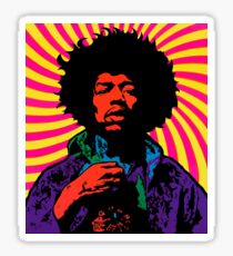 Psychedelic Hendrix Sticker