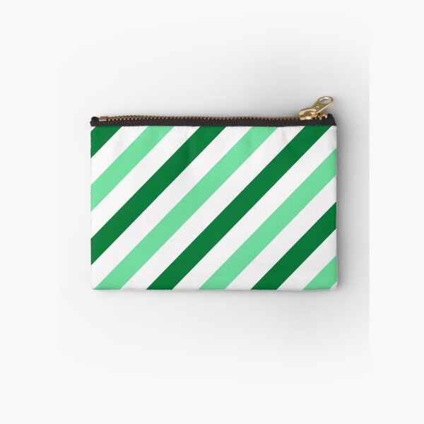 Item preview, Green-Diagonal-Tinted-White Two-Tone Diagonal Stripes designed and sold by ImageNugget.
