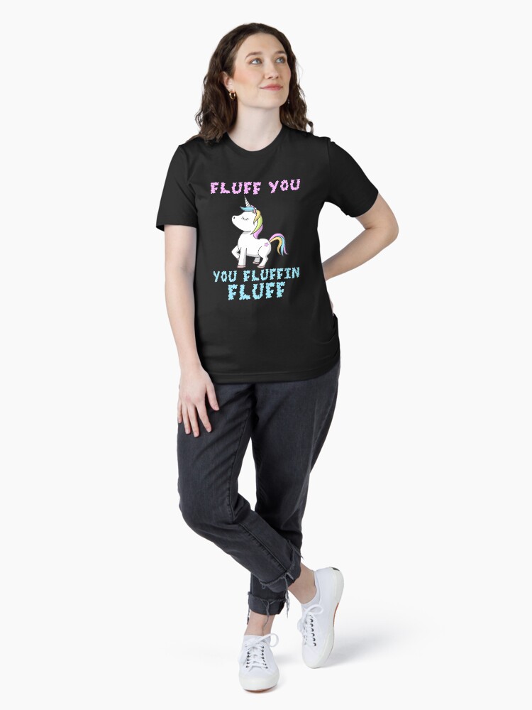 Thumbnail 4 von 7, Essential T-Shirt, Fluff You You Fluffin Fluff LGBT Unicorn - LGBT Pride Month Gift designt und verkauft von yeoys.