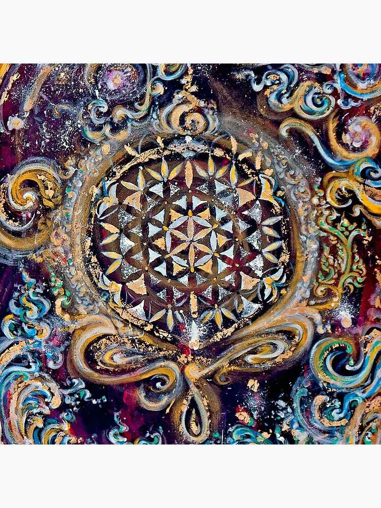 Thumbnail 4 of 4, Pillow, Cosmic Waves designed and sold by ChiTreeSign.