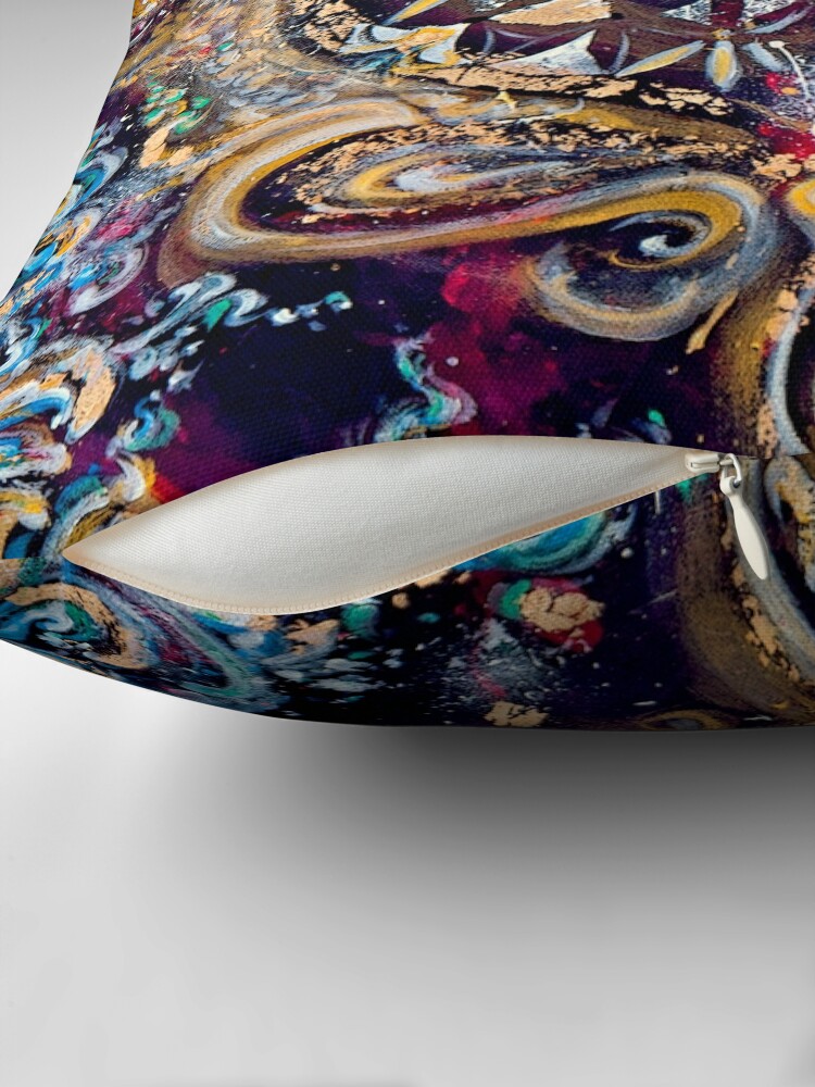 Thumbnail 2 of 4, Pillow, Cosmic Waves designed and sold by ChiTreeSign.